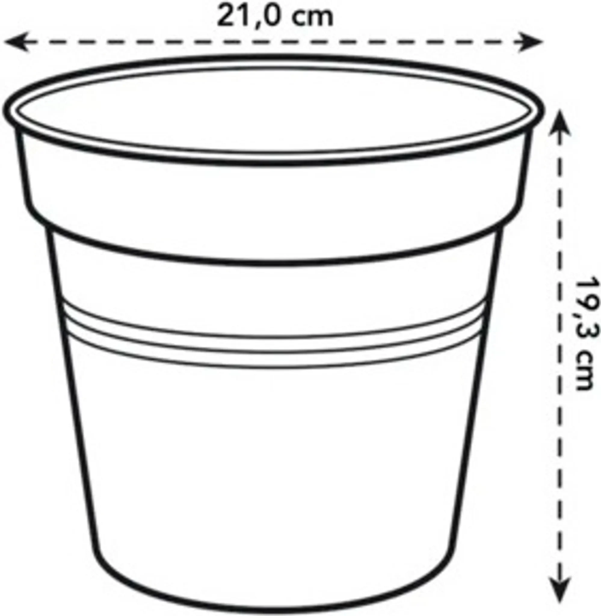elho green basics Anzuchttopf Ø 21 cm – Farbe Baumwolle